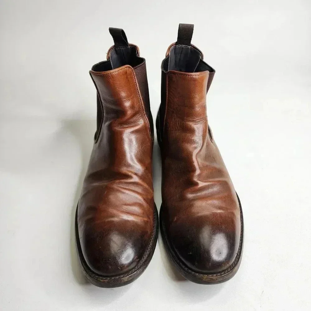 To Boot‎ New York Beckham Chelsea Boots Size 8.5 Brown Leather